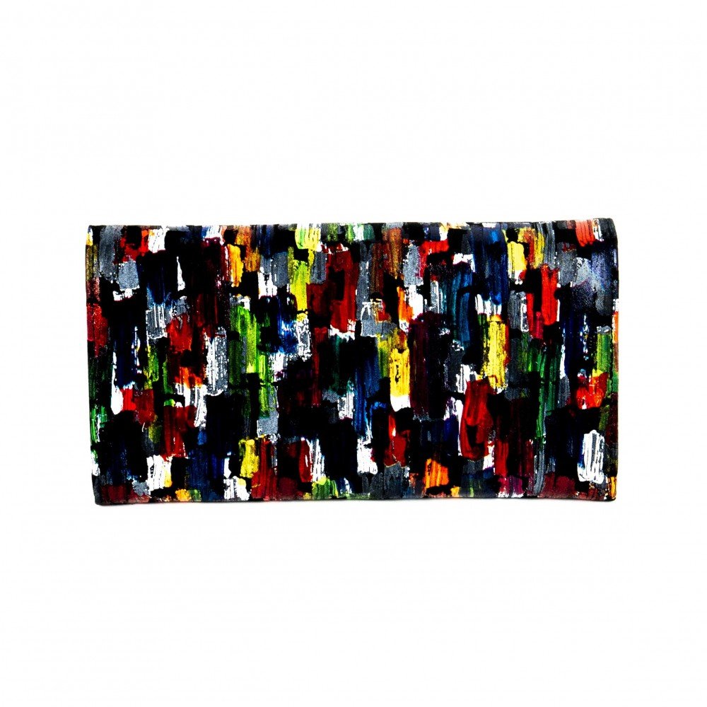 Дамско портмоне ENZO NORI модел CLASSIQUE естествена кожа тъмна палитра